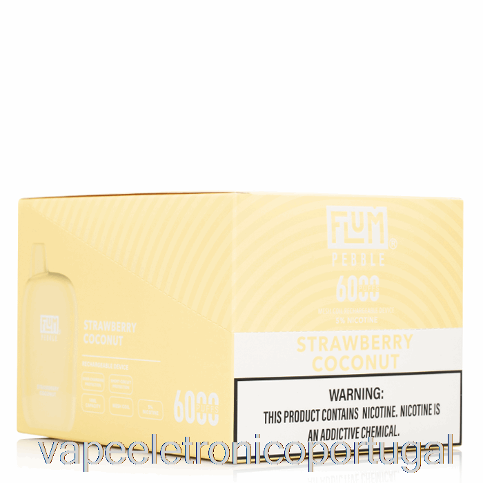 Vape Eletrônico [pacote Com 10] Flum Seixo 6000 Descartável